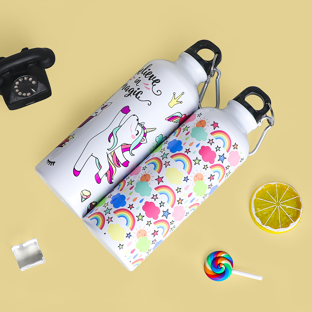Stainless steel tumbler with color-change coating